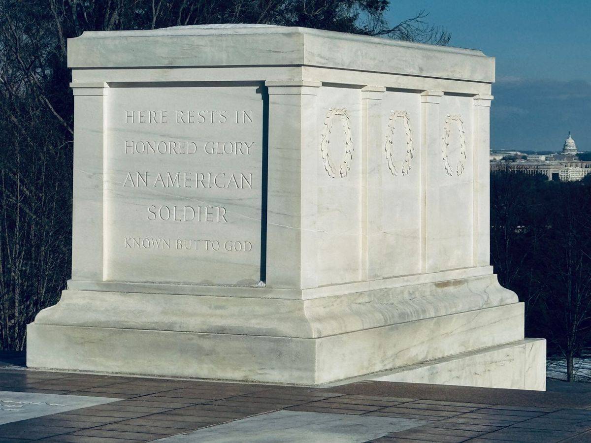 The Tomb of the Unknown Soldier at Arlington National Cemetery